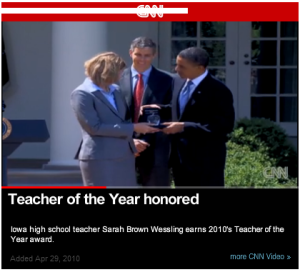 Teacher of the Year Honored